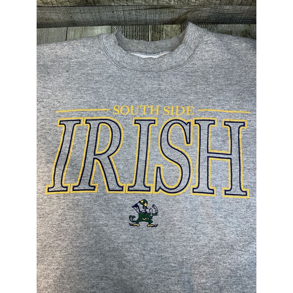 Vintage Notre Dame Crewneck XLarge South Side Dodger Brand Made In USA